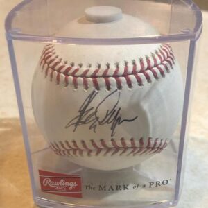 Greg Pryor Signed Book and Baseball